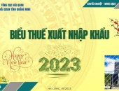 BIỂU THUẾ XUẤT NHẬP KHẨU 2023