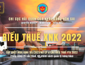 BIỂU THUẾ XNK 2022