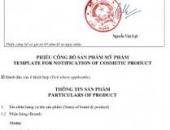 THỦ TỤC CÔNG BỐ MỸ PHẨM NHẬP KHẨU